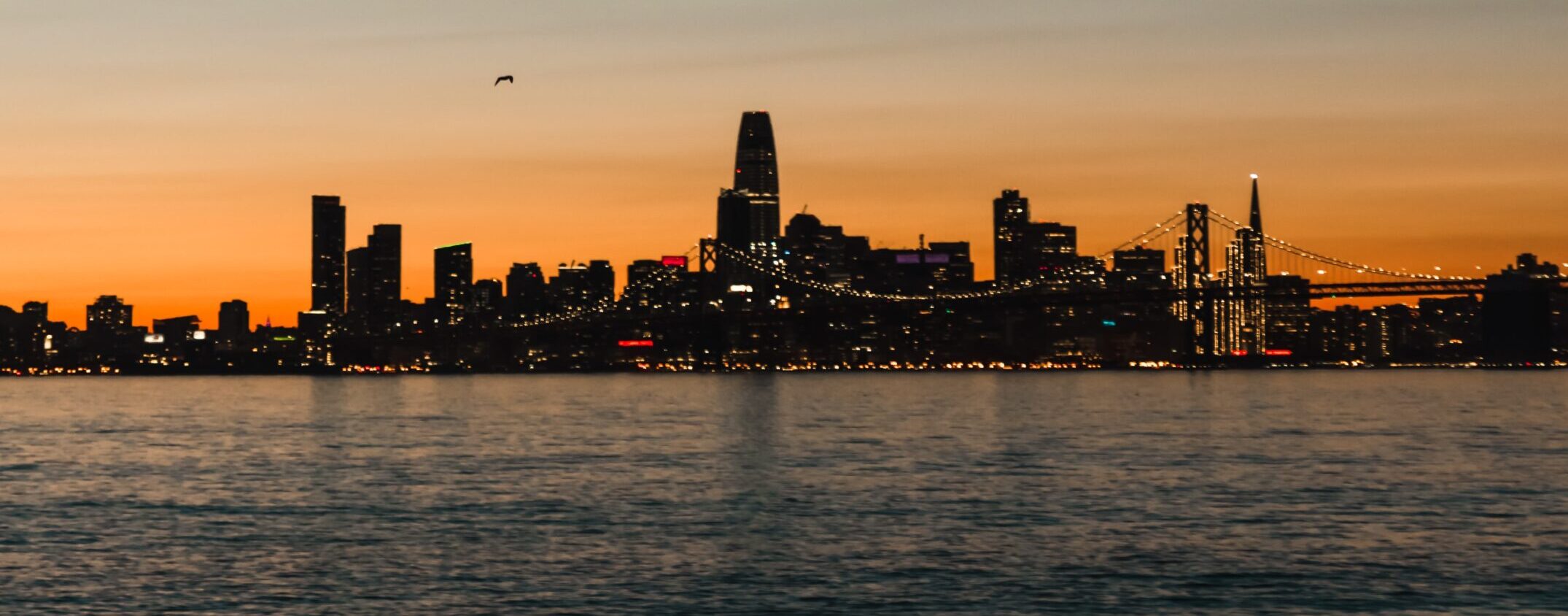 water view of the skyline in San Francisco