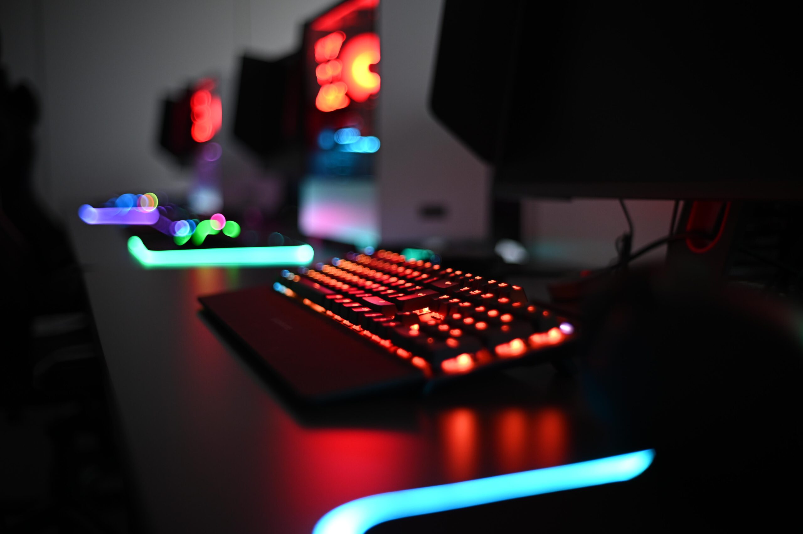 Light up computer screen