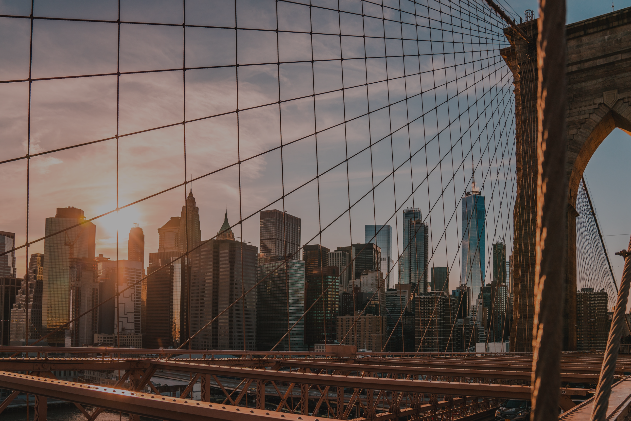 New York skyline from brdige