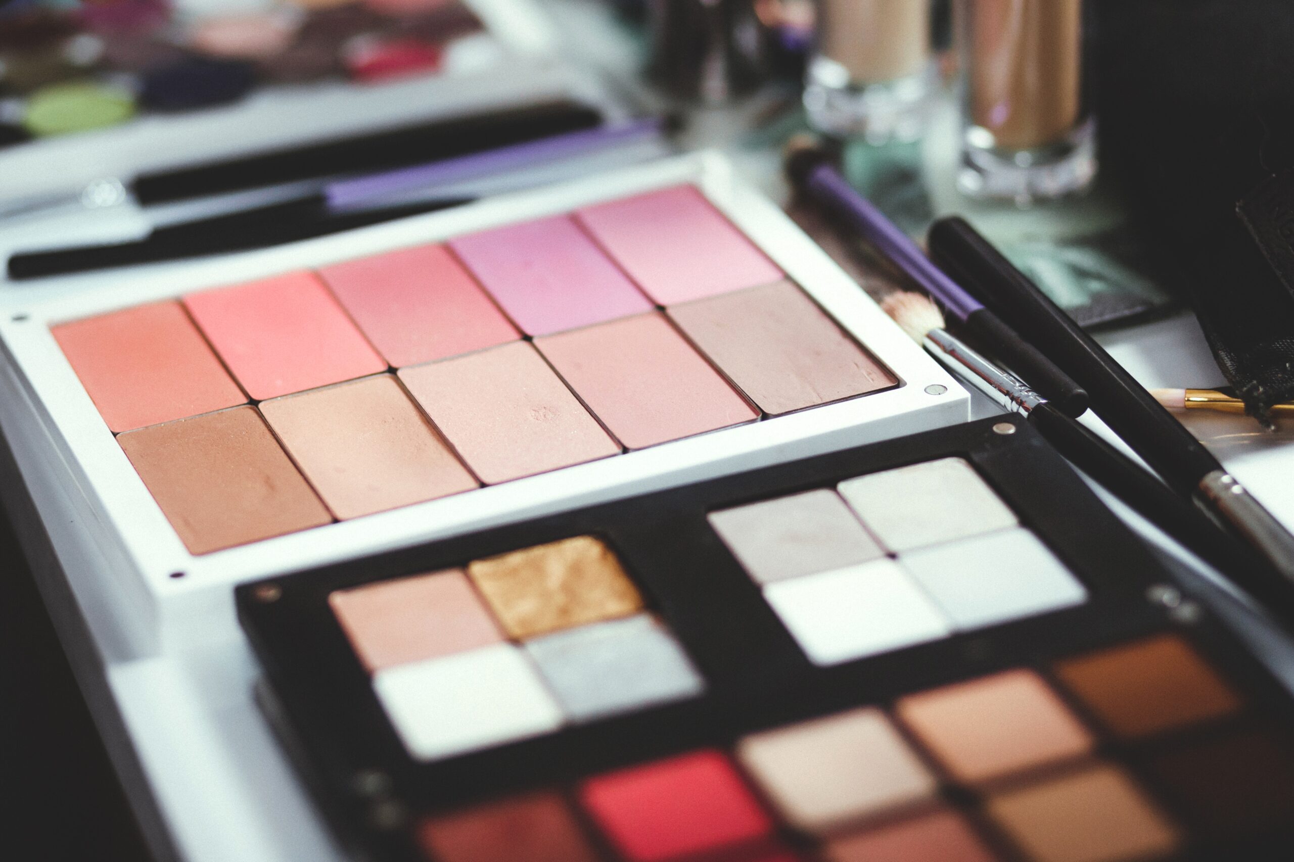 Various make up palettes