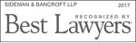 Sideman & Bancroft LLP 2017 Recognized by Best Lawyers