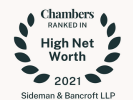 2021 Award from Chambers - High Net Worth
