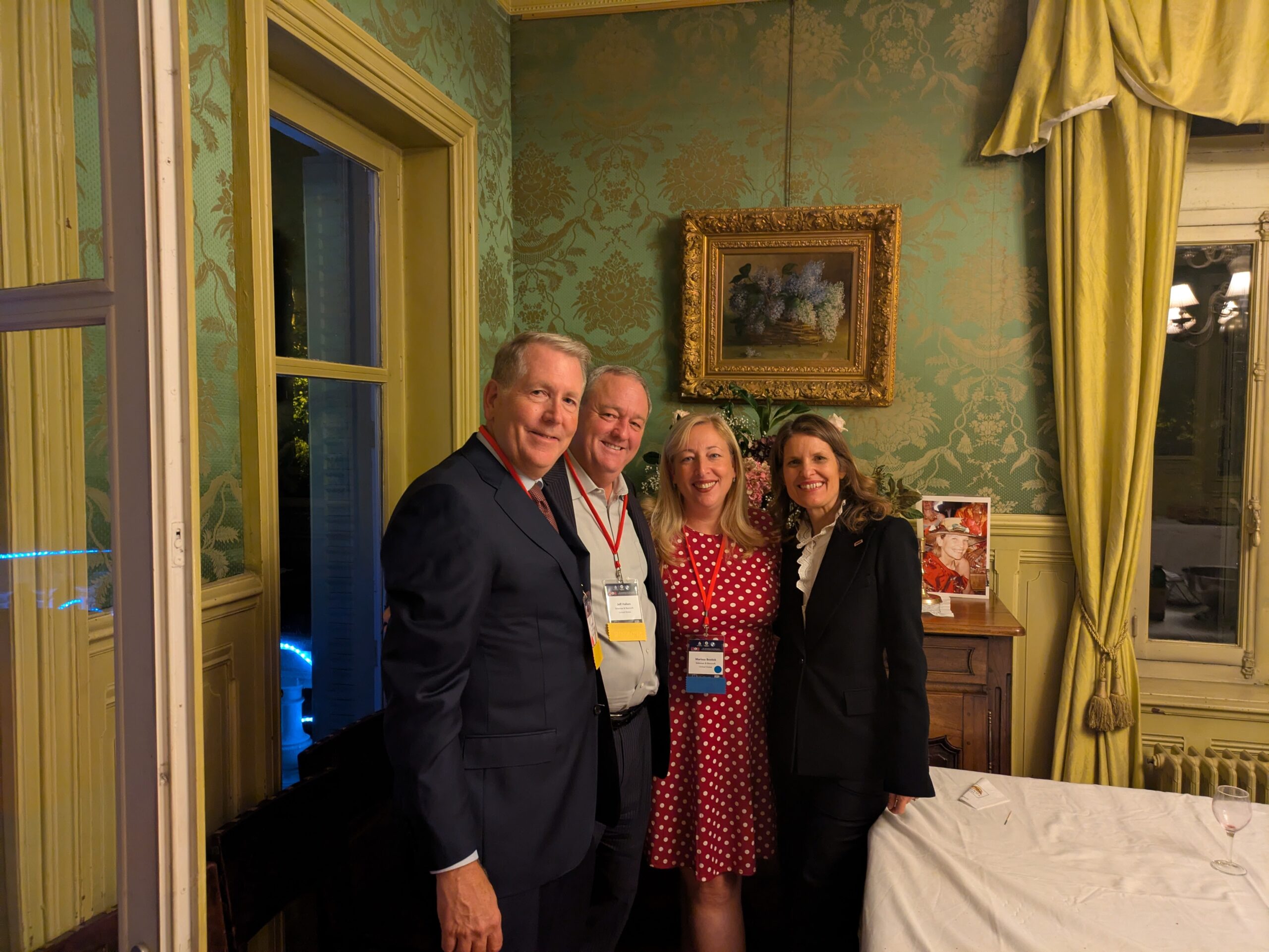 Jeff, Richard, Marissa, and Beatrice in France.